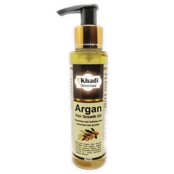 Khadi Omorose Argan Hair Oil - Controls Hair Fall, Makes Hair shiny and Strong (100 ml), Herbkart8t771XJU5QUu9L.webp, Herbkart8t771XJU5QUu9L