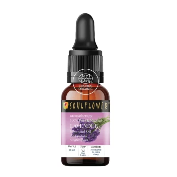 Soulflower Lavender Essential Oil, 15ml available on Herbkart