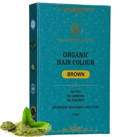 The Ayurveda Rituals - Organic Hair Colour Brown For Women & Men | 100% Natural | Ammonia Free & PPD Free | Herbal Organic Hair Colour | Plant-Based | Natural Henna Powder | 9 Organic Ayurvedic Extracts l Natural Brown (100gm)