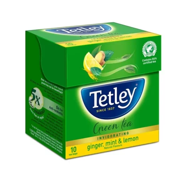 Tetley Green Tea Immune with added Vitamin C, Ginger, Mint & Lemon, 10 Tea Bags, Herbkart8t771hVWrb6z8L.webp, Herbkart8t771hVWrb6z8L