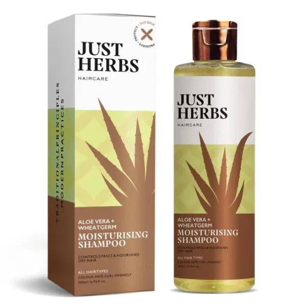 Just Herbs Ayurvedic Silky Strength Anti Dandruff & Hairfall Shampoo For Men & Women - Suitable For Dry Hair Scalp, Sulphate & Paraben Free 200 Ml, Herbkart8t761Jp0l3vOBL.webp, Herbkart8t761Jp0l3vOBL