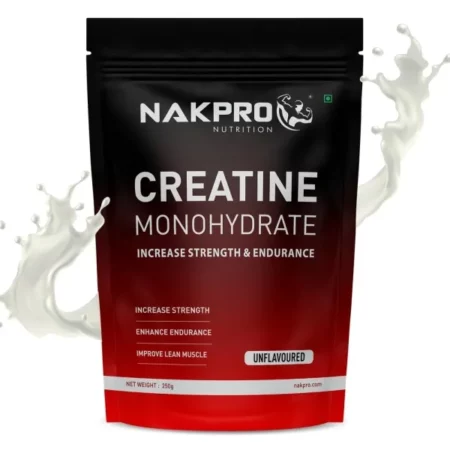 Nakpro Micronized Creatine Monohydrate (Unflavoured, 250G)