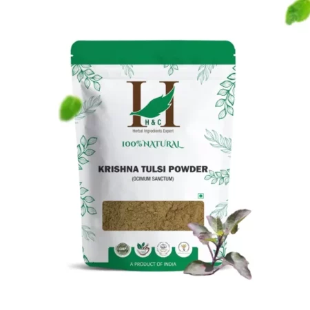 H&C Herbal Ingredients Expert Natural Tulsi Leaf/Leaves/Ocimum Sanctum/Holy Basil Powder for Health, Skin & Hair, 227 gm