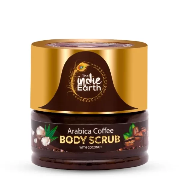 The Indie Earth Arabica Coffee Body Scrub With Coconut & Shea Butter - 125gm, Herbkart8t771op19LIG8L.webp, Herbkart8t771op19LIG8L