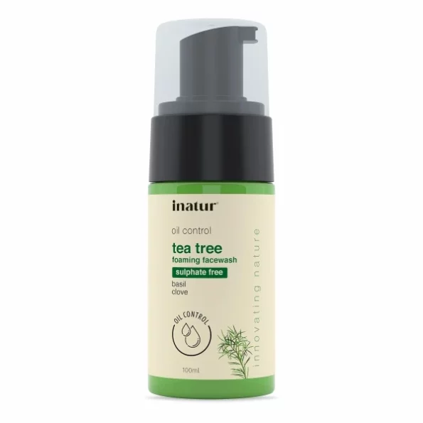 inatur Tea Tee Foaming Face Wash, 100ml available on Herbkart