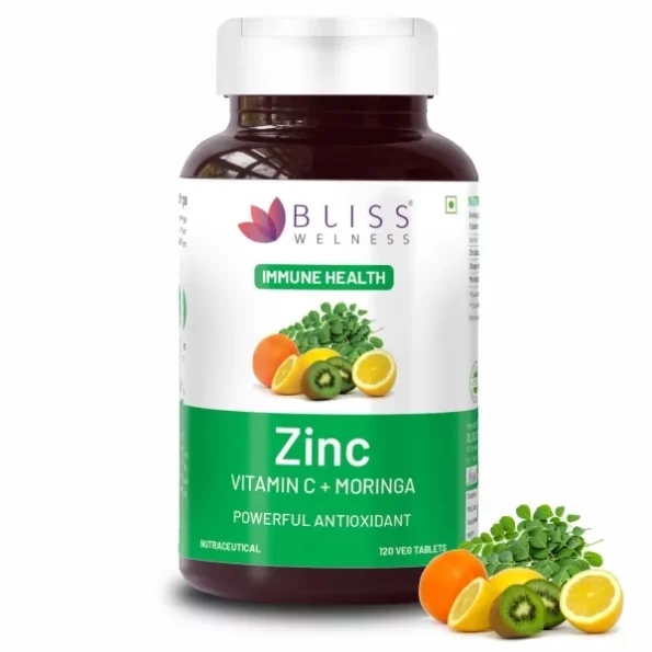 Bliss Welness Immunity Booster Skin Glow , Vitamin C + Zinc Citrate + Moringa Extract - 120 Veg Tablets, Herbkart8t7713gnwsNuXL.webp, Herbkart8t7713gnwsNuXL