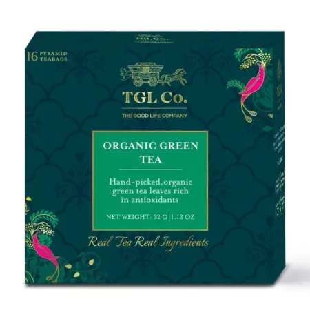 TGL Co. Organic Green 16 Tea Bags | Pleasant Aroma | Improve Blood Circulation | Boost Digestion