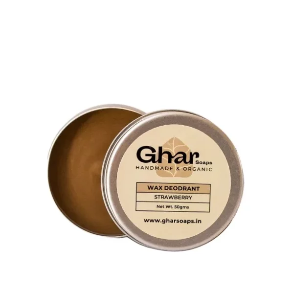 Ghar Soaps Organic Deodorant For Women And Men (50 Gm) (Strawberry) available on Herbkart