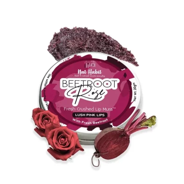 Nat Habit Lip Scrub, Beetroot Rose Lip Mura, Lip Mask (, 12 gm), Herbkart8t771H9EhOtO7L.webp, Herbkart8t771H9EhOtO7L