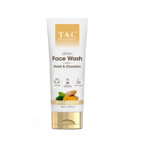 TAC - The Ayurveda Co. Ubtan Face Wash With Haldi & Chandan - 50Ml, Herbkart8t751aq9B206AxL.webp,