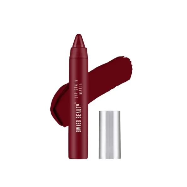 Swiss Beauty Stain Matte Lipstick, Magic Maroon, 3.4gm,, Herbkart8t751EHq46dk7L.webp, Herbkart8t751EHq46dk7L