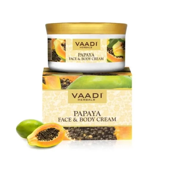 Vaadi Herbals Face and Body Cream, Papaya, 150g available on Herbkart