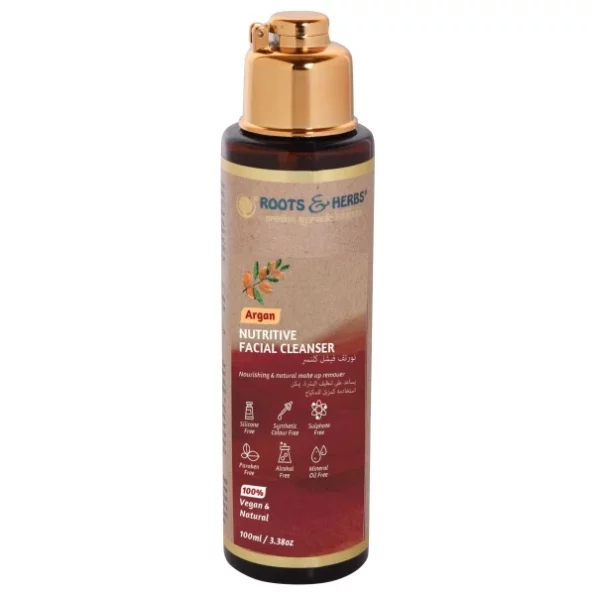 Roots & Herbs Nutritive Argan Facial Cleanser for Men and Women - 100 ml, Herbkart8t771Dfz20YA2gL.webp, Herbkart8t771Dfz20YA2gL