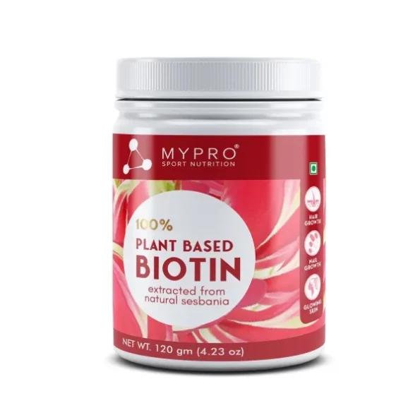 Mypro Sport Nutrition 100% Plant Based Biotin, 120 Gm Powder, Herbkart8t771sYkoJbiCL.webp, Herbkart8t771sYkoJbiCL