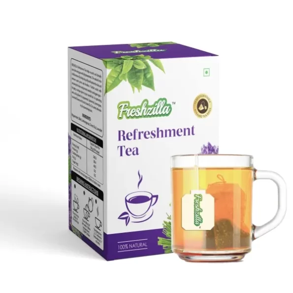 Freshzilla 100% Natural and Organic Refreshment Tea (1 Box -15 Bags), Herbkart8t771qyxW7jd1L.webp,