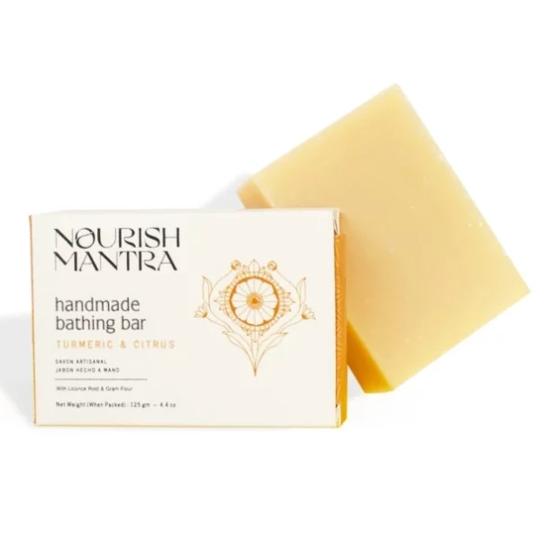 Nourish Mantra turmeric & citrus handmade bathing soap (125 gm), Herbkart8t761ppIzYc6TL.webp, Herbkart8t761ppIzYc6TL