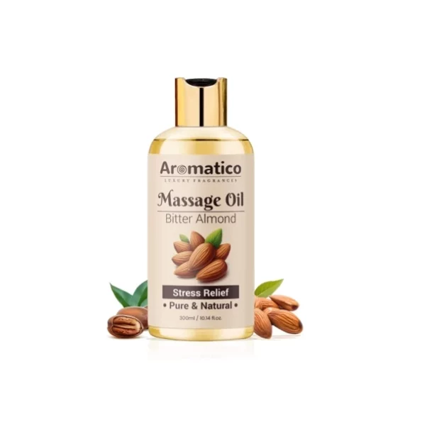 AROMATICO Almond Massage Oil - 300ml, Herbkart8t751wfJdlobiL.webp, Herbkart8t751wfJdlobiL