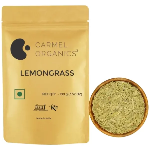 Carmel Organics Lemongrass Whole 100 gm Makes 50+ Cups of Herbal Tea, Herbkart8t781HXVJdtzQL.webp, Herbkart8t781HXVJdtzQL