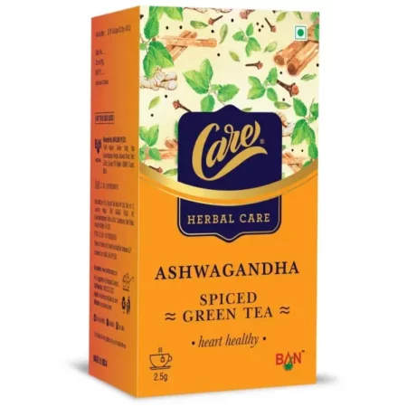 Care Ashwagandha Immunity Booster Spiced Herbal Green Tea, 25 Tea Bags