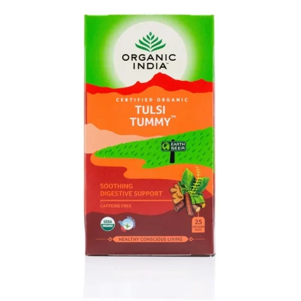 Organic India Tulsi Tummy Tea, 25 Tea Bags available on Herbkart