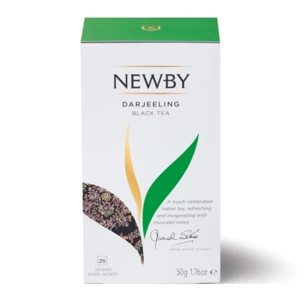 Newby Darjeeling Black Tea Bags 25 Counts Floral Aroma & Delicate Flavor of Muscatel 50 gms, Herbkart8t771qWk9WocXL.webp, Herbkart8t771qWk9WocXL