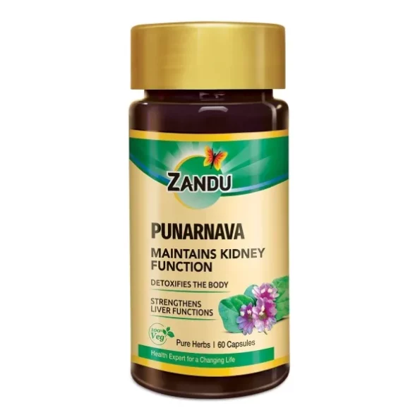 Zandu Punarnava Capsules - 60 Veg capsules, Herbkart8t761PkDt4SRXL.webp, Herbkart8t761PkDt4SRXL