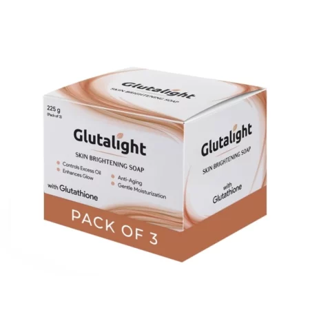 Glutalight Skin Lightening Soap with 1% Glutathione |Reduces Dark spots, Age Marks |for Skin Brightening - 75GM (Pack of 1)
