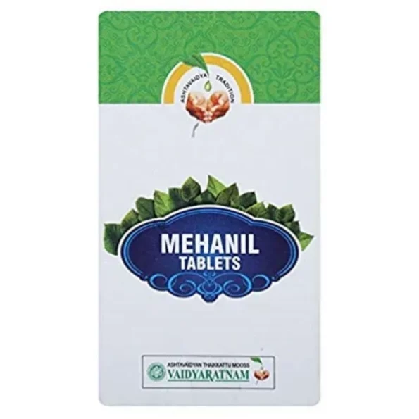 VAIDYARATNAM Mehanil Tablets, 100 available on Herbkart