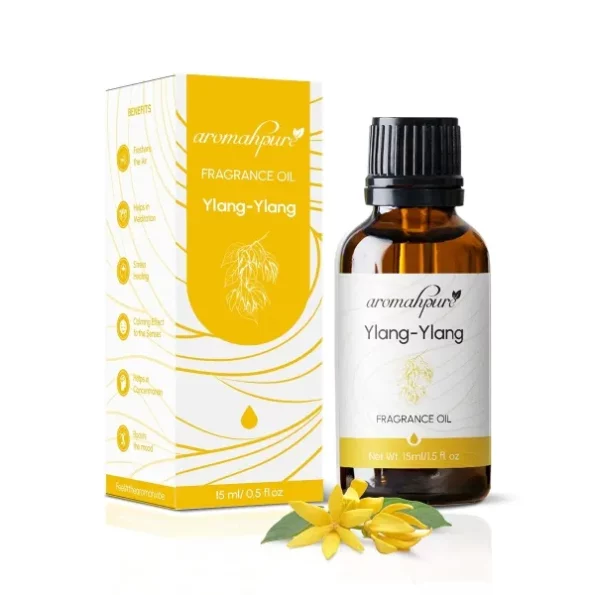 Aromahpure Fragrance Oil |15 ml| Ylang - Ylang Aroma Oil for Home Fragrance | Best for Aromatherapy | Helps in meditation |Used in Diffusers, Candles, Air Fresheners, Soaps,IFRA certified, Herbkart8t771QBz20qRfOL.webp, Herbkart8t771QBz20qRfOL