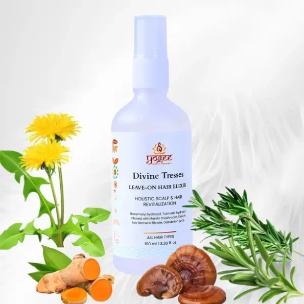 YOGEE Leave-on Hair Elixir Serum for Dry Frizzy Hair | 100ml | Water-Based Formula for Instant Shine and Strength | Anti-Frizz, Strengthening and Suitable for Men and Women | Probiotics Enriched, Herbkart8t771fgbyquZBL.webp, Herbkart8t771fgbyquZBL