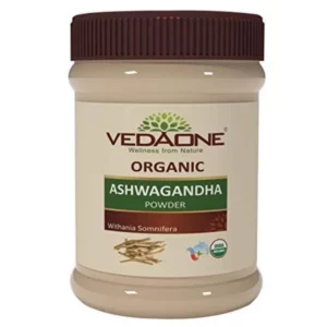 Vedaone USDA Organic Ashwagandha (Indian Ginseng) Powder – 100g available on Herbkart