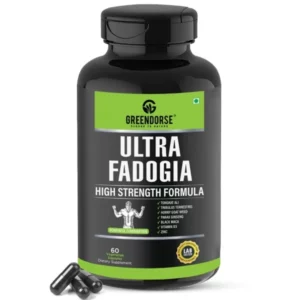 GREENDORSE Ultra Fadogia Agrestis with Tongkat Ali, Maca, Ginseng, Tribulus, Goatweed, Vit D3, 60 Veg Capsules available on Herbkart