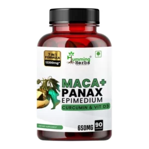 Humming Herbs Maca with Panax Ginseng Supplements 7200mg - 90 Capsules available on Herbkart