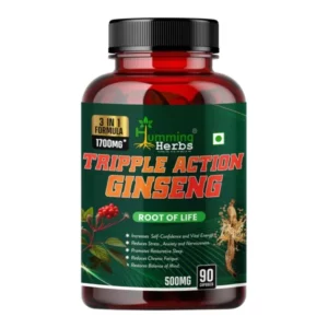 Humming Herbs Triple Action Ginseng - 90 Capsules available on Herbkart