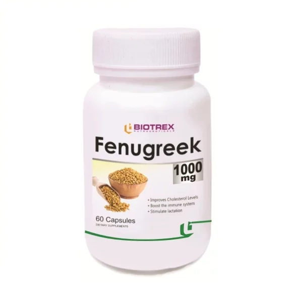 Biotrex Fenugreek - Improves Cholesterol Levels, 1000mg (60 Capsules), Herbkart8t771TkU73XEkL.webp, Herbkart8t771TkU73XEkL