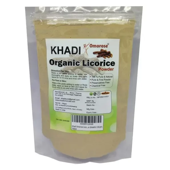 Khadi Omorose Licorice Powder (Mulethi) For Face And Skin-100 Grams, Herbkart8t781z999uFPwS.webp, Herbkart8t781z999uFPwS