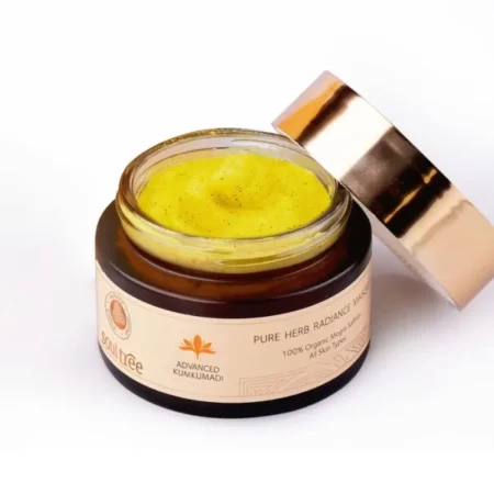 Soultree Advanced Kumkumadi - Pure Herb Radiance Masque (Face Pack) | 100% Organic Mogra Saffron | Provides Nourishment and Radiance for All Skin Types - 50g