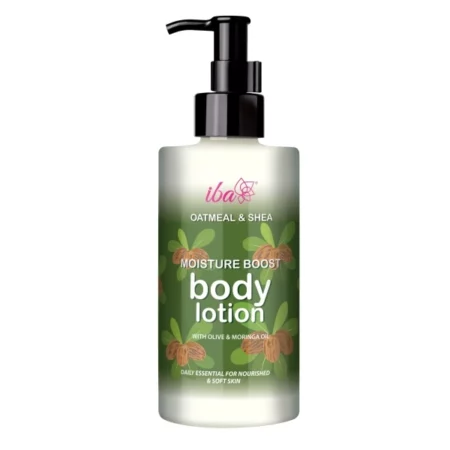 Iba Oatmeal & Shea Moisture Boost Body Lotion | Deep Moisturization for Winters | Normal to Dry Skin | 100% Vegan | Paraben & Mineral Oil Free | Halal Certified & Vegan - 320ml