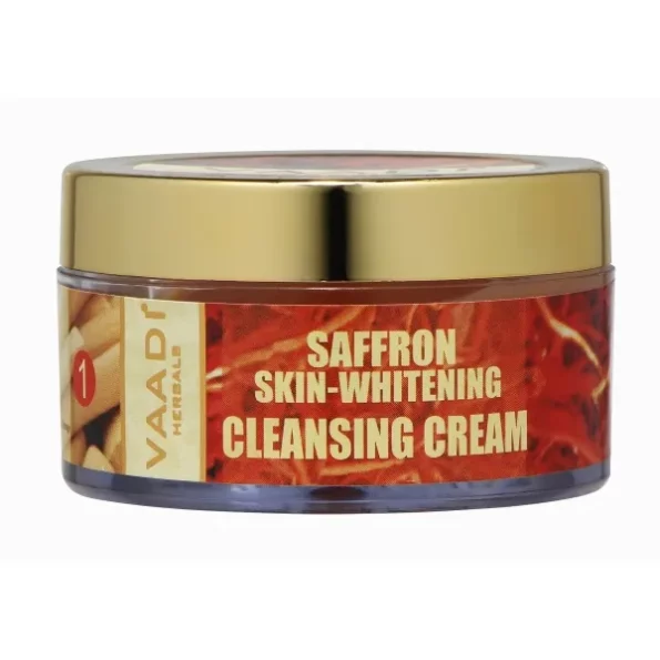 Vaadi Herbals Saffron Skin Whitening Cleansing Cream, 50g available on Herbkart