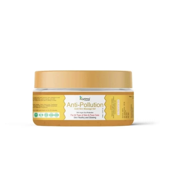 KAZIMA Anti-Pollution Gold Skin Massage Gel (150ML) available on Herbkart