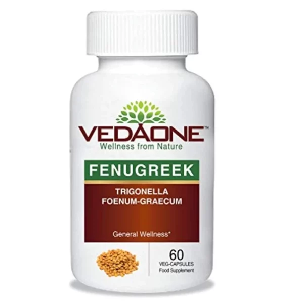 Vedaone Fenugreek Capsules (Methi) 450mg - 60 Capsules For Overall Wellness available on Herbkart