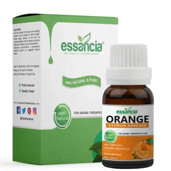 essancia - NATURALLY IN EVERY DROP Orange Essential Oil For Hair,Face,Soap Making,Fragrance,Dark Circles,Skin Whitening & Lightening,Dark Spots,Natural,Undiluted,Therapeutic Grade Essential Oil (15Ml), Herbkart8t761huWqp6gDL.webp, Herbkart8t761huWqp6gDL