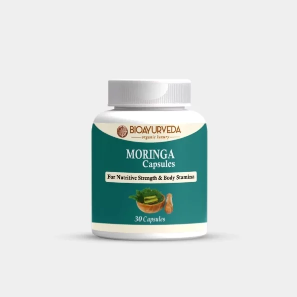 BIOAYURVEDA Moringa Natural Superfood Drumstick Leaf Capsule 30 Capsules 500mg, Herbkart8t761YTfwMxN6L.webp,