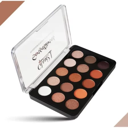 Glam21 Sensational Eyeshadow Palette | 15 Color Shades|Ultra Micronized Pigments|Smoky Eye Shadow|Long Lasting|14gm - 01