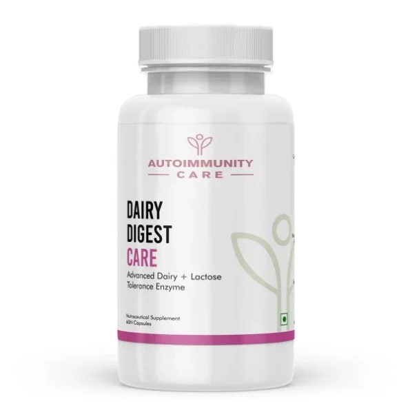 Autoimmunity care Dairy Digest Care 9X Advanced Enzymes for Milk + Dairy + Lactose Intolerance 60 Veg Capsules available on Herbkart