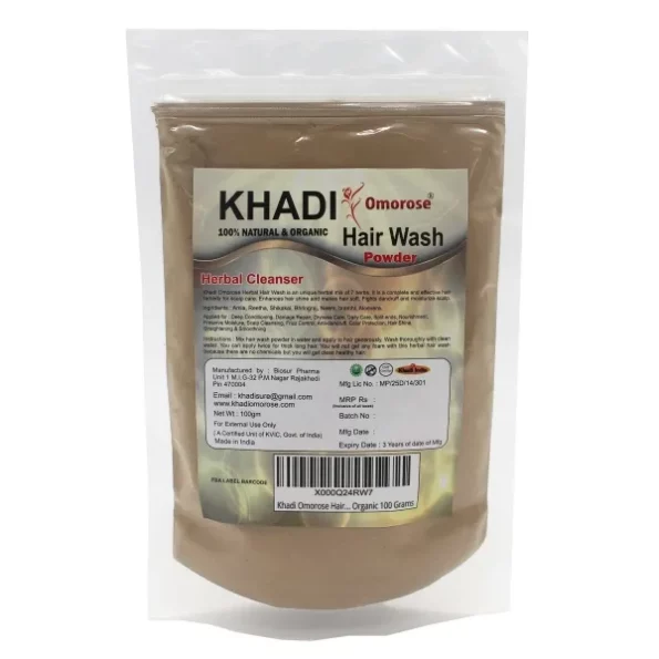 Khadi Omorose Hair Wash Organic Dry Powder, 100 Gm, Herbkart8t781tzJCYcpHL.webp, Herbkart8t781tzJCYcpHL