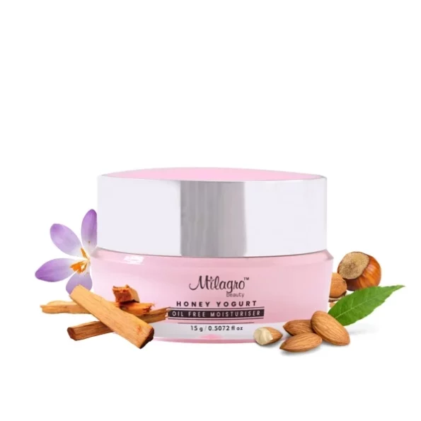 Milagro Beauty Honey Yogurt Moisturizer Non-Greasy Fast-Absorbing Cream For Oily & Acne Prone Skin Softens, Brightens, Hydrates Hands & Body Oil-Free, Reduces Dullness, Suitable For All Skin Types 15G, Herbkart8t761srfGKH5jL.webp, Herbkart8t761srfGKH5jL