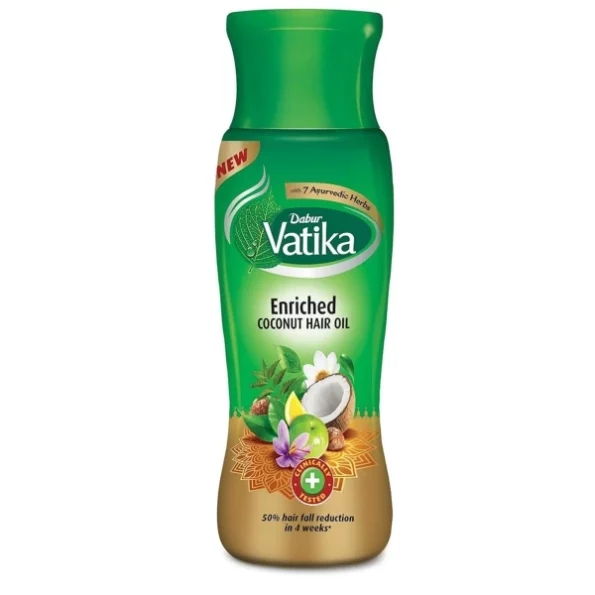 Dabur Vatika Enriched Coconut Hair Oil For Hair Fall Control, 300 Ml, Herbkart8t761XxihqaD-L.webp, Herbkart8t761XxihqaD L