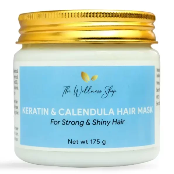 The Wellness Shop - Keratin & Calendula Hair Mask for Dry and Frizzy Hair (175g), Herbkart8t7815T0-e2lVL.webp, Herbkart8t7815T0 e2lVL