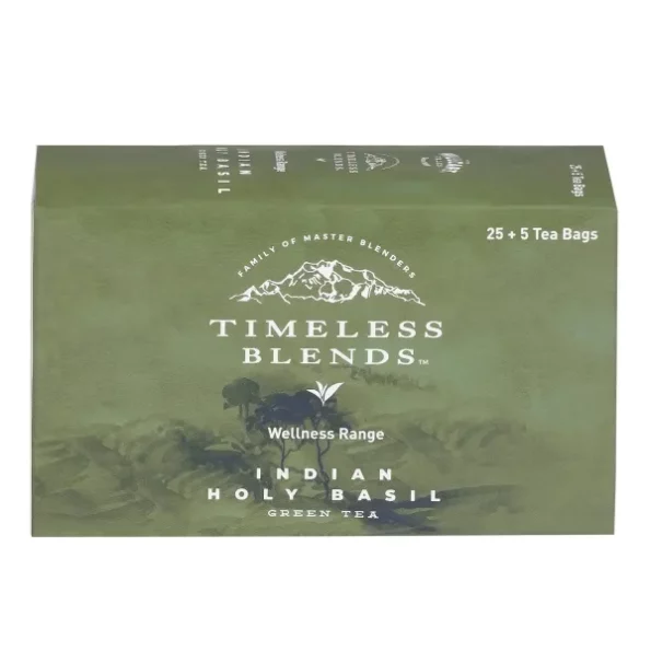 The Hillcart Tales TLB Indian Holy Basil Flavoured Green Tea Bags, 25+5 Teabag Pieces, 60 Grams, Herbkart8t781yJ3BQK5SL.webp, Herbkart8t781yJ3BQK5SL